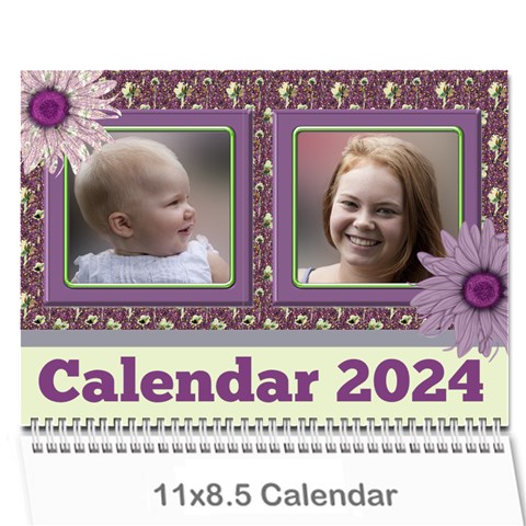 Country Floral 11x8 5 Calendar (any Year) By Deborah Cover