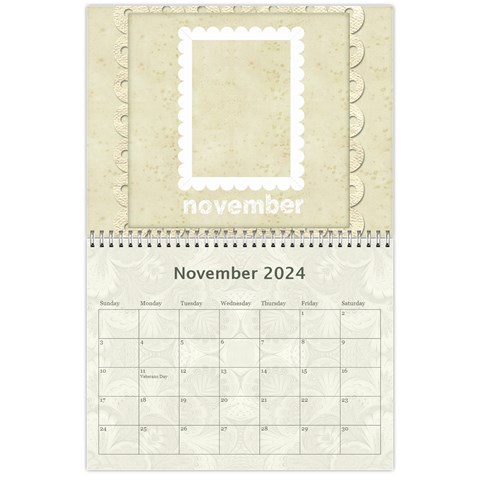 2024 Damask Wedding Calendar  By Catvinnat Nov 2024