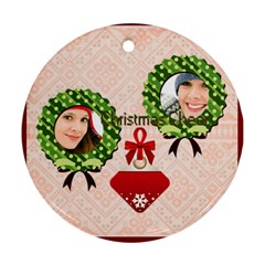 christmas - Round Ornament (Two Sides)