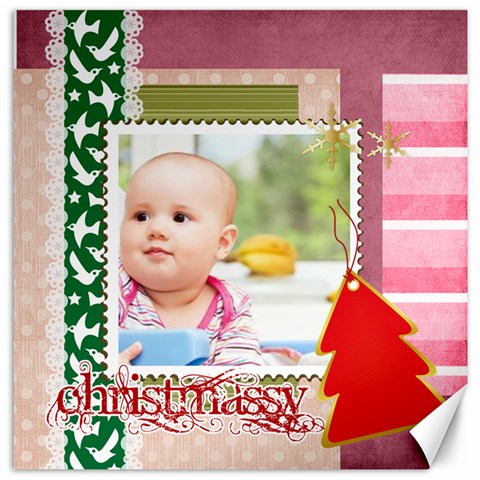 Merry Christmas By Clince 15.2 x15.41  Canvas - 1