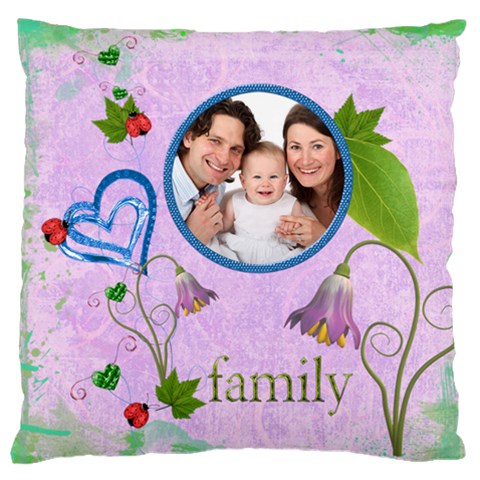 Family Large Cushion Single Side By Catvinnat Front