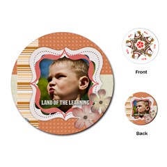 back to school - Playing Cards Single Design (Round)