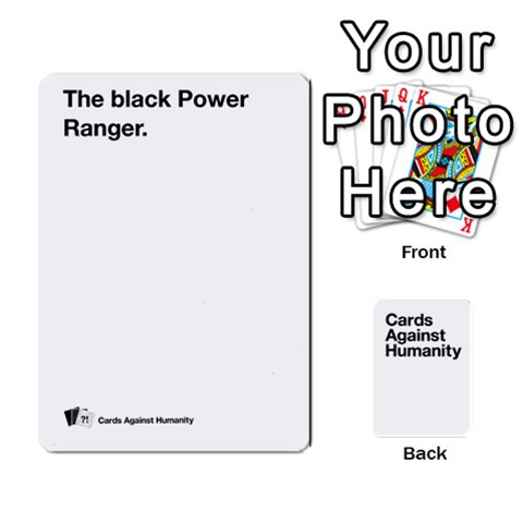 Ace Cah White Cards 6 By Steven Front - HeartA