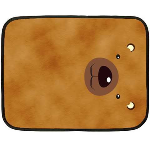 Bear By Divad Brown 35 x27  Blanket
