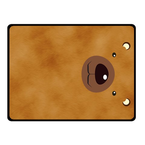Bear By Divad Brown 50 x40  Blanket Front