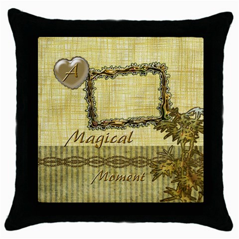 A Magical Moment Gold Throw Pillow Case By Ellan Front