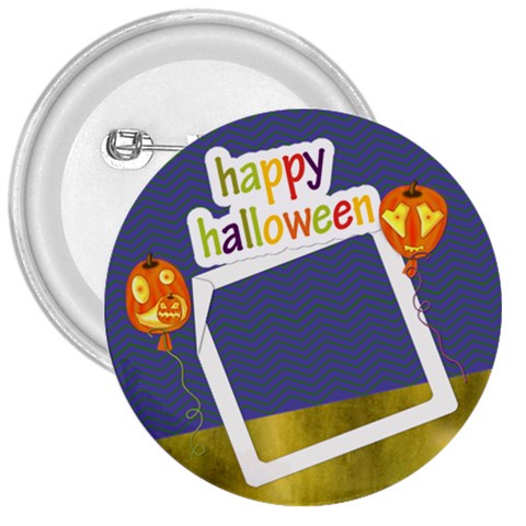 Happy Halloween1 3  Button By Zornitza Front