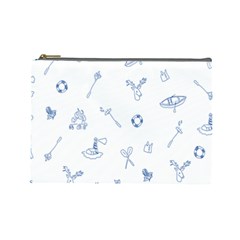 Camping White - Cosmetic Bag (Large)