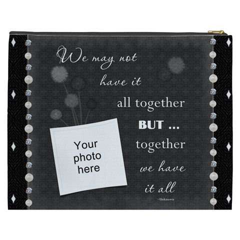 Together Xxxl Cosmetic Bag By Lil Back