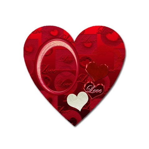 I Heart You Red Heart Magnet By Ellan Front