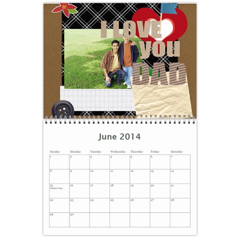 Year Calendar By C1 Jun 2014