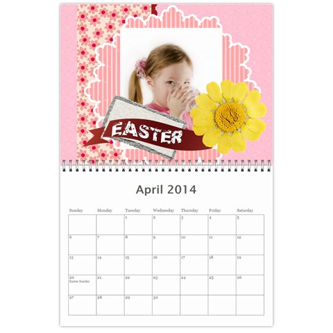 Year Calendar By C1 Apr 2014