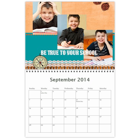 Year Calendar By C1 Sep 2014