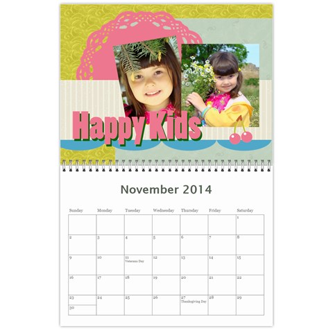 Year Calendar By C1 Nov 2014