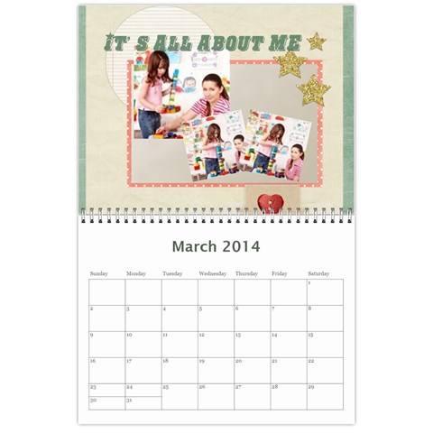 Year Calendar By C1 Mar 2014