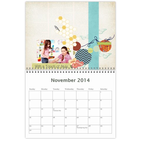 Year Calendar By C1 Nov 2014