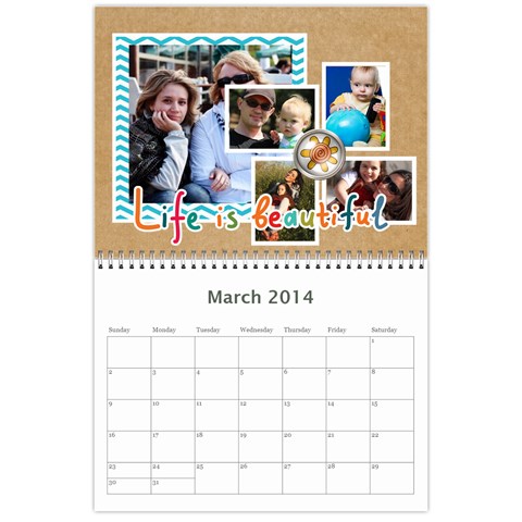 Year Calendar By C1 Mar 2014