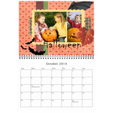 Year Calendar By C1 Oct 2014