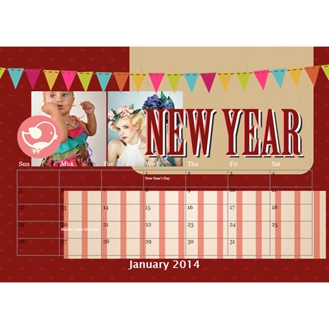 Year Of Calendar By C1 Jan 2014