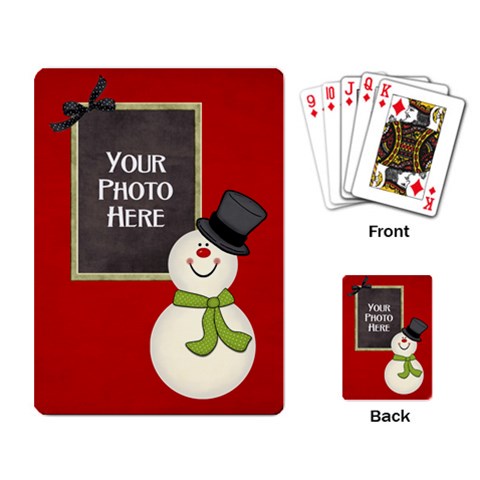 Joyful Joyful Playing Cards 4 By Lisa Minor Back