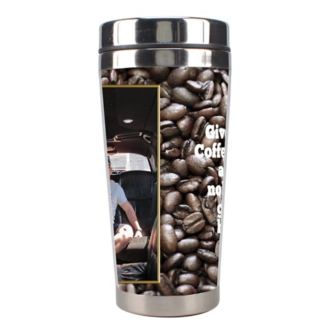 Coffee Stainless Steel Travel Tumbler By Deborah Center