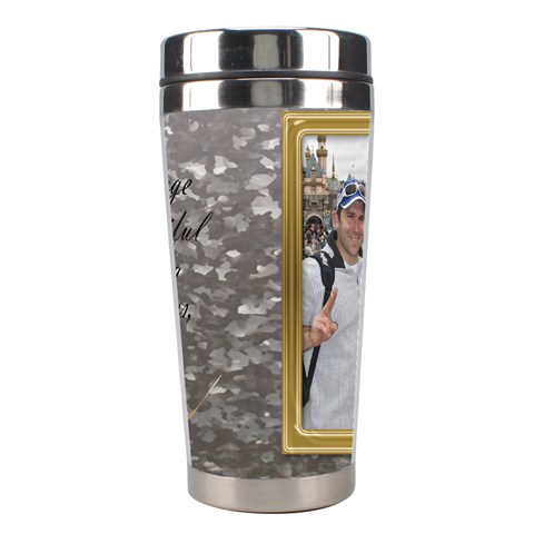 Military  Wedding Stainless Steel Travel Tumbler By Deborah Center