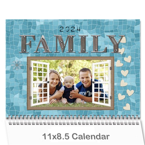 Family Pretty 12 Month Calendar By Lil Cover