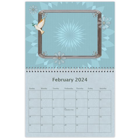 Family Pretty 12 Month Calendar By Lil Feb 2024