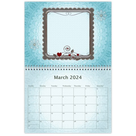 Family Pretty 12 Month Calendar By Lil Mar 2024