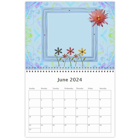 Pretty Calendar Jun 2024