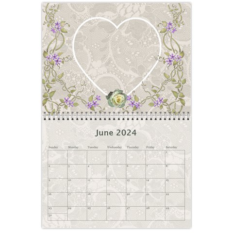 Pretty Lace Calendar (12 Month) By Lil Jun 2024