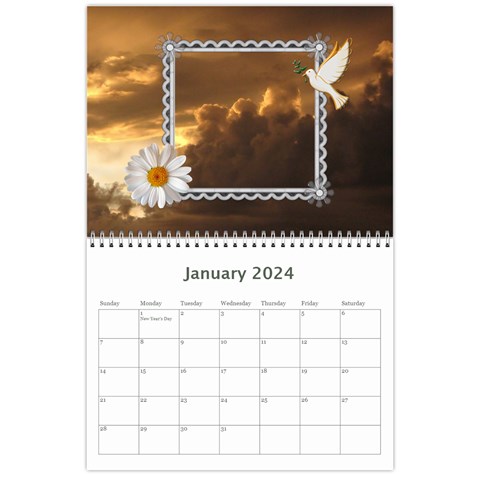 Family Sunset Calendar (12 Month) By Lil Jan 2024