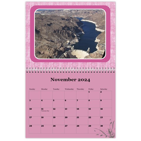 Pink Choc 2024 Wall Calendar (any Year) By Deborah Nov 2024
