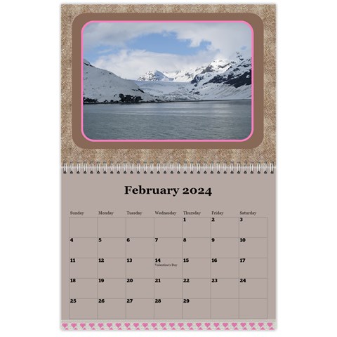 Pink Choc 2024 Wall Calendar (any Year) By Deborah Feb 2024
