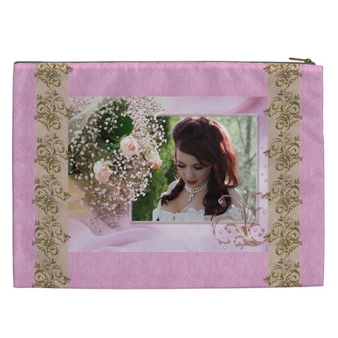 Pink Treasure Cosmetic Bag (xxl) By Deborah Back