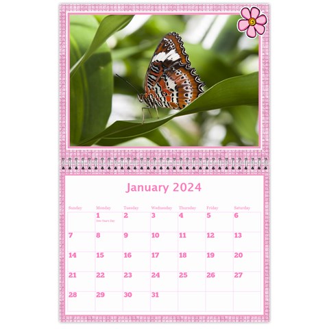 Pink Choc Wall Calendar 11x8 5 By Deborah Jan 2024