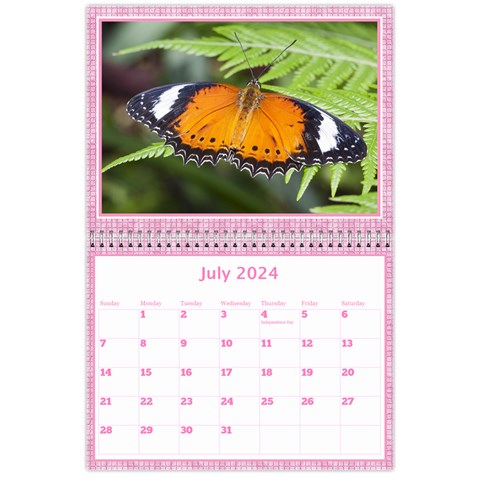 Pink Choc Wall Calendar 11x8 5 By Deborah Jul 2024