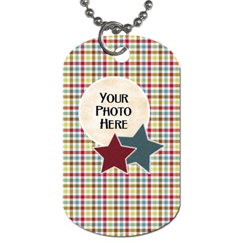 At The Park 2 Sided Dog Tag 1 By Lisa Minor Front