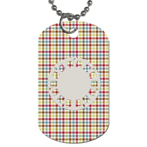 At The Park 2 Sided Dog Tag 1 By Lisa Minor Back