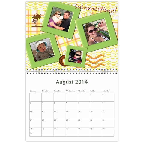 Timberlake Calendar 2014 By Shena Aug 2014