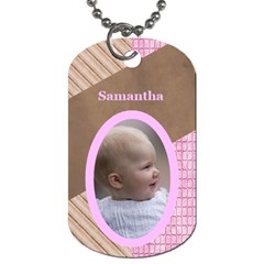 Pink Choc Dog Tag - Dog Tag (One Side)