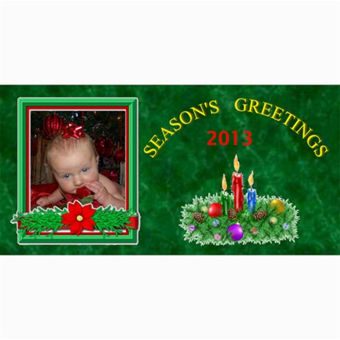 Holiday Photo Card #5, 4x8 By Joy Johns 8 x4  Photo Card - 8