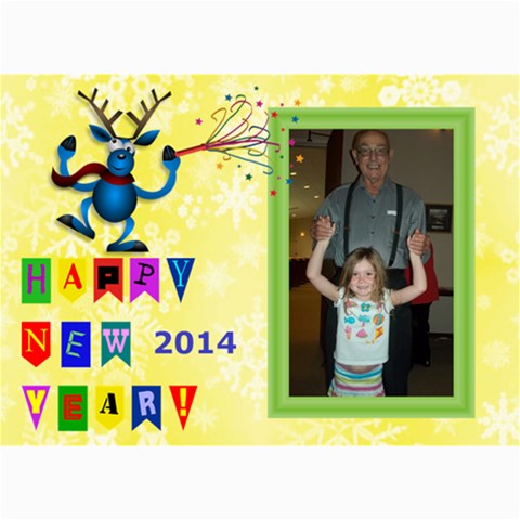 Happy New Year Photo Card, 5x7 By Joy Johns 7 x5  Photo Card - 3
