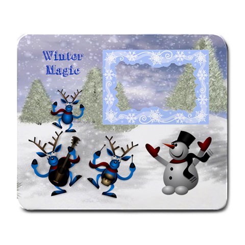 Winter Magic Large Mousepad By Joy Johns Front