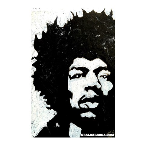 Hendrix No Font By Live Painter Curtain(48  X 72 ) - 42.18 x64.8  Curtain(48  X 72 )