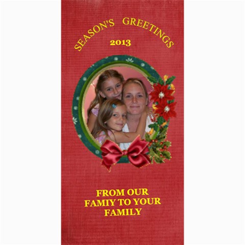 Holiday Photo Card #8, 4x8 By Joy Johns 8 x4  Photo Card - 4