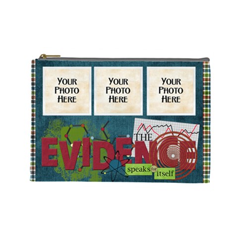 Learn Discover Explore Lg Cosmetic Bag By Lisa Minor Front