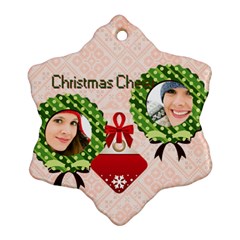 merry christmas - Ornament (Snowflake)