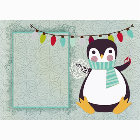 Penguin Christmas Card 7x5 By Zornitza 7 x5  Photo Card - 2