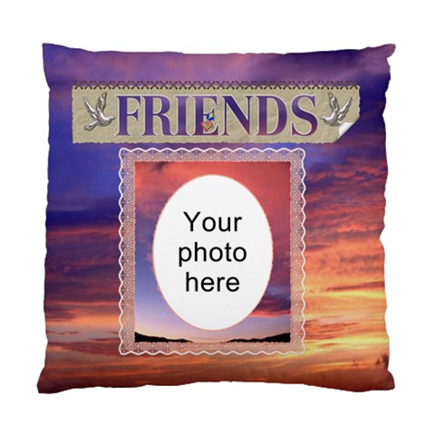 Friends Cushion Case (2 Sides) By Lil Front